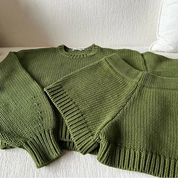 Good American Chunky Cable Knit Set - Picture 2 of 5